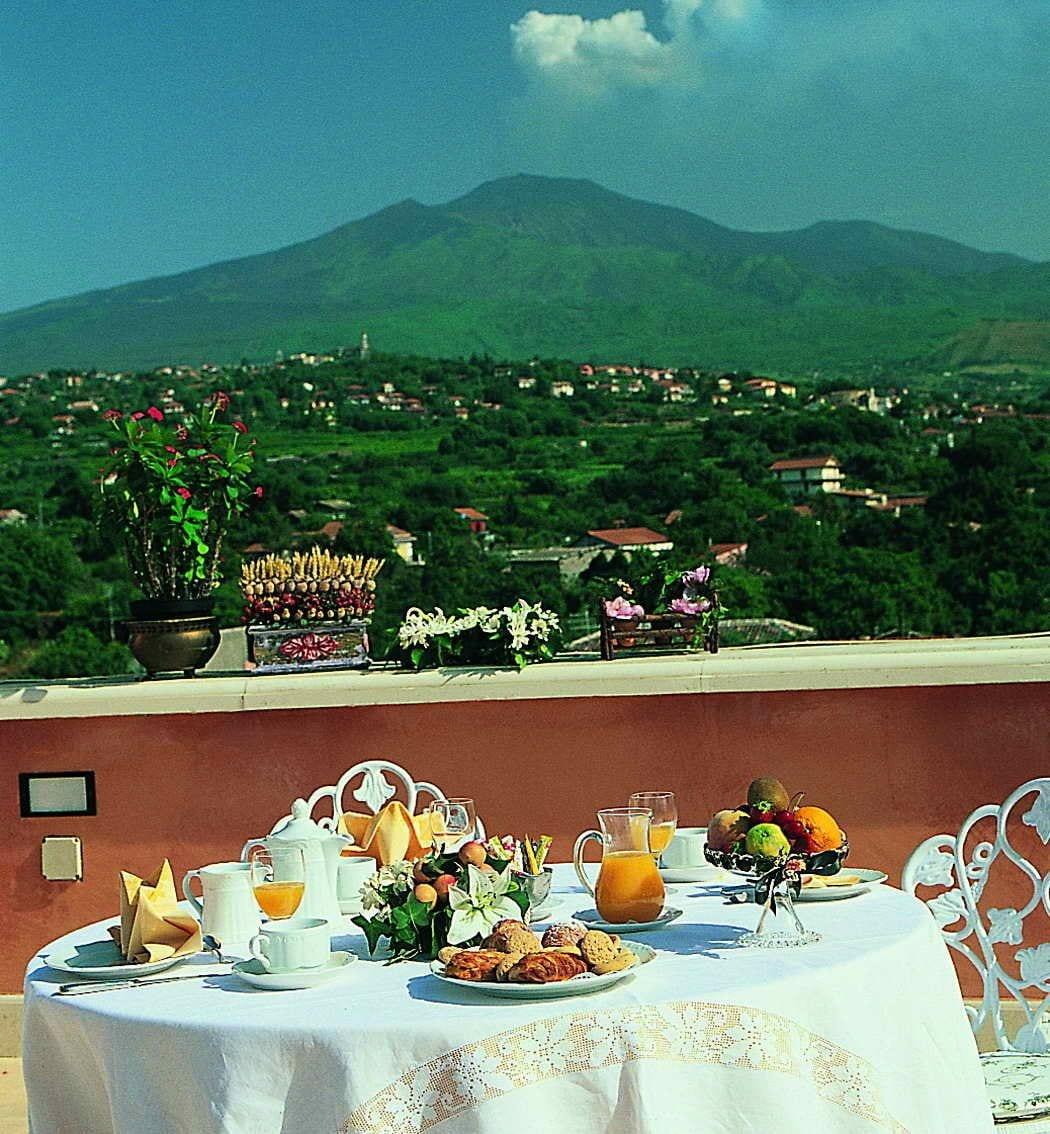 Hotel Villa Paradiso Dell'Etna San Giovanni La Punta Restoran gambar
